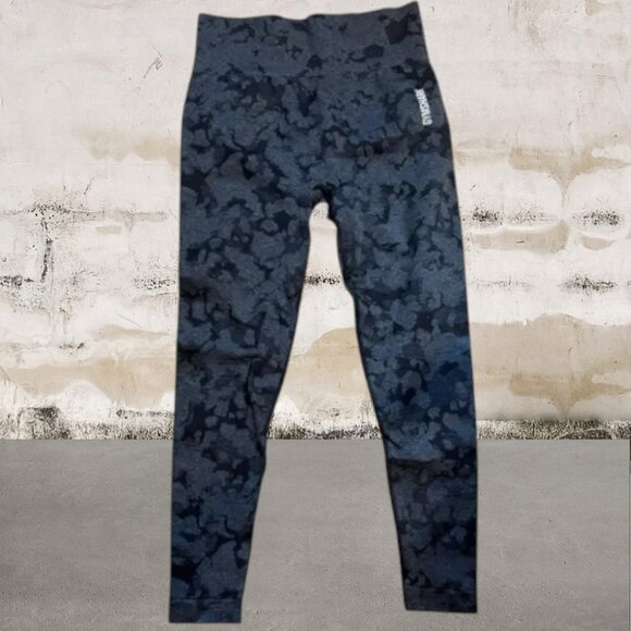 Gymshark Adapt Animal Seamless Leggings Womens Large Wild Black - Picture 2 of 3